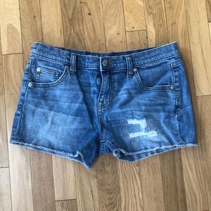 ripped jean shorts